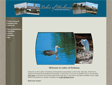 Tablet Screenshot of lakesofparkwayhoa.org